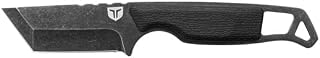 TRUE NEKKID Tanto Knife - Everyday Carry, EDC, 2.92" Blade, TraxGrip Handle Scales, Daily Cutting, Removable Clip, Black Price In India
