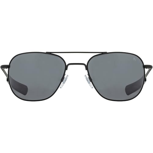 Image of AO American Optical Black Original Pilot Sunglasses | Nylon & Glass Lenses | Polarized & Non-Polarized