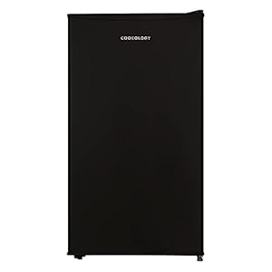 Cookology UCFR88BK 88L Undercounter Freestanding Fridge in Black (Black)