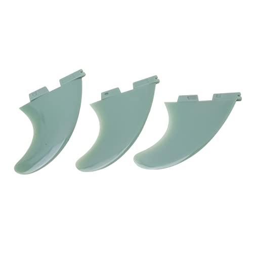 Jerys Fiberglass Surfboard Fin, Surfboard Tail Fin Wear Resistant 3 Fin Design Simple Installation for Surfing