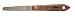 Albion Engineering 258-3TPS Stainless Steel Tapered Caulk Spatula, Hardwood Handle, 3" Long x 3/8" Wide