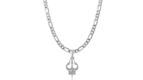 Colgante de plata de ley Shiva Trishul ideal para tus sesiones de meditación y yoga activo