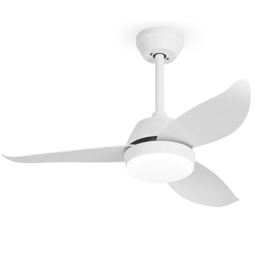 Ventilatore da Soffitto con Luce LED 36" - 6 Velocità,