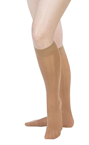 Allegro 8-15 mmHg Essential 81 Sheer Support Knee High Compression Hose, Comfortable Support Garments