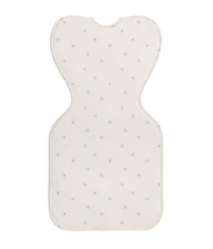 Image of Love To Dream Swaddle UP, Baby Sleep Sack, Twin Zipper for Easy Diaper Changes, Arms UP Position, Hip-Healthy, Lightweight & Breathable, Moderates Temperatures 24-27C, Mist Blue Sunny, Small (1-3m)