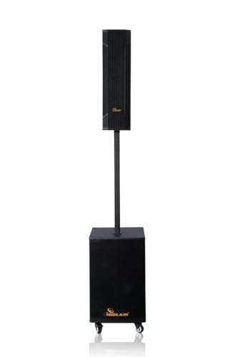 IDOLmain IPS-T3 4000W All-in-one Portable PA Tower Powered Speaker Karaoke System, Black