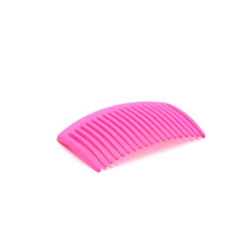 dijiusidy 10 peines torcidos para el cabello, peine tenedor de plástico de dientes puntiagudos, clásico, hecho a mano, tocados de mujer con estilo, Rosa roja