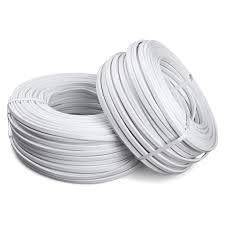 Raptas Flat 2 Core Copper Wire Cable, 1mm 25 Feet for Domestic & Industrial Electrical Connections, Up to 1500 Watts, Flexible & Durable PVC Insulated Wire