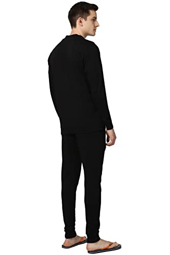 Image of Peter England Men's Cotton Blend Solid Pajama Set Pack of 1