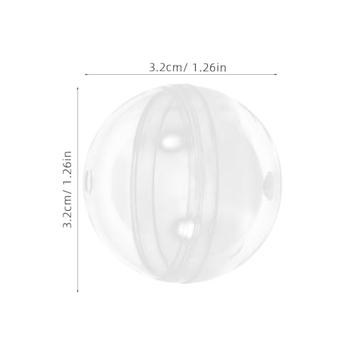 Cápsulas de 32 mm transparentes y vacías para máquinas de chicles y juguetes, 250 uds 2