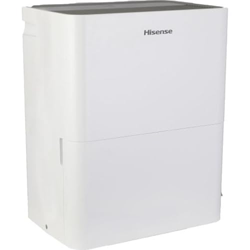 HISENSE Deumidificatore D16HW – 16L, funzione a secco, indicatore con serbatoio pieno, timer, funzionamento automatico/riavvio, bianco