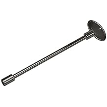 Skyflame Universal Gas Valve Key Fits 1/4" and 5/16" Gas Valve Stems, for Fire Pit and Fireplace, Flat Black - 8 Inches