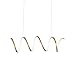 Kuzco Lighting LP93742-AN Synergy - 56W LED Linear Pendant-9.75 Inches Tall and 9.75 Inches Wide, Finish Color: Antique Brass