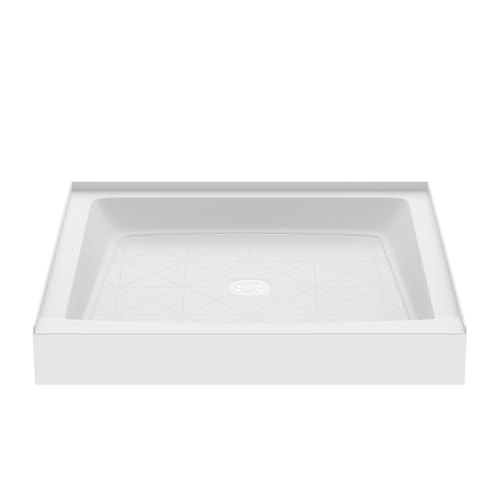 PROFLO PFSB3434 Morenci 34" x 34" Square Shower Base with Single Threshold and Center Drain - White