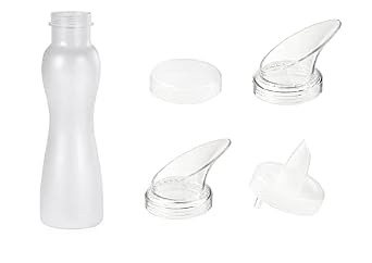 12 pc. Set 2 Two 32 Ounces. Salad Dressing Bottles, with 2 Clips & 8 Lids, by GET SDB-32-PC-2