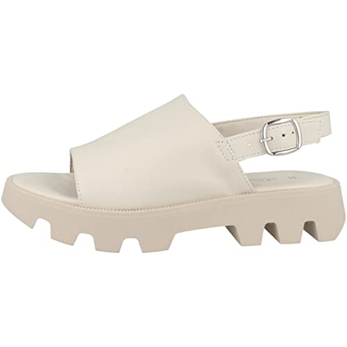 s.Oliver 5-5-28211-20 Sandalia Mujer, Beige (Piel Offwht), 37 EU