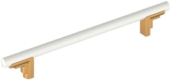 Signature Hardware 954042-7916 Anberlin 7-9/16 Inch Center to Center Bar Cabinet Pull - Brushed Gold