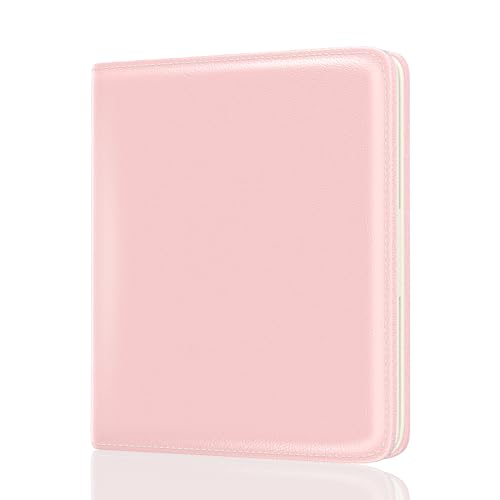 Image of Rouidr Womens Wallet, RFID Small Slim Wallet for Women, Cute Bifold Leather Pocket Credit Card Holder Ladies Mini Purse with Zipper Coin Pocket & ID Window, Pink