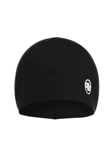 PITBULL Czapka sportowa na zimę dla mężczyzn od Pit Bull West Coast czapka Small Logo II Universal, czarny, Rozmiar uniwersalny
