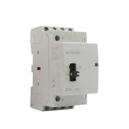 Contacteur modulaire 4P 25A MCH8-25M avec commande manuelle pour Rail Din