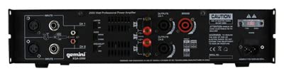 Amazon.com: Gemini Professional 2000W 2-Channel Power Amplifier
