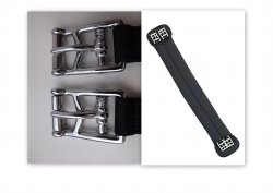 Euroriding GmbH & Co.KG Neoprene-Sattelgurt ohne Elast Schwarz - 45