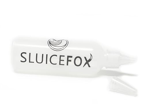 Botella snifter Sluice Fox de plástico para kit de herramientas de prospección de oro 4