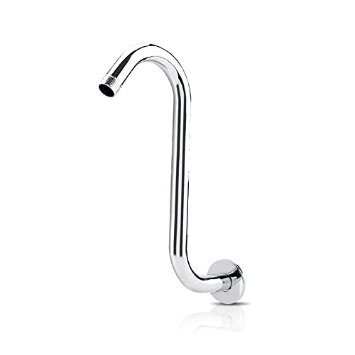 Shower Head Riser Pipe, 8 Inch S Curved Shower Head Extender