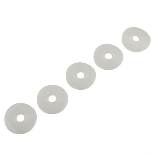 Juego de 5 sellos de válvula de descarga dobles compatibles con modelos Roca D1d D2d, junta de arandela de diafragma de goma Ah0007100r, kit de reparación de ahorro de agua negro