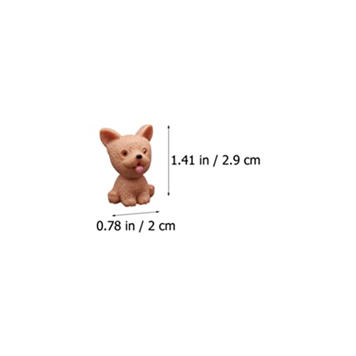 NUOBESTY 18 Peças Estatuetas de Playset Mini Figuras de Detalhadas Realistas Pintadas à Mão Cachorro