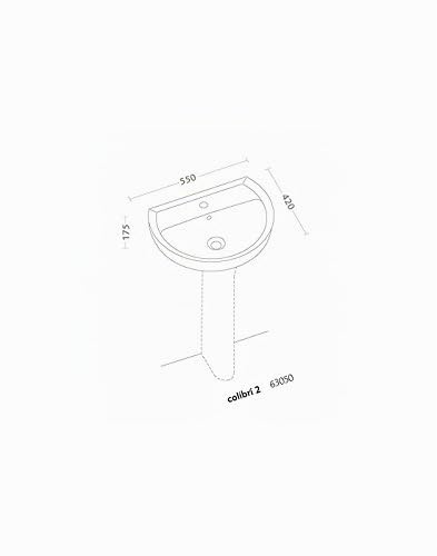 LAVABO MOD. COLIBRI 2 BIANCO POZZI GINORI (112328)