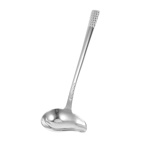 SOLUSTRE Ladle Spout Sauce Spoon Versatile Stainless Steel Ladle for Cooking Serving Soup Dressings Easy Maintenance