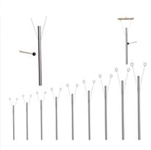 9 Sacred Solfeggio Healing Hand Tuned Pipes with 9 Mallets Individual Wooded Hand Stands LOUDER thank Tuning Forks