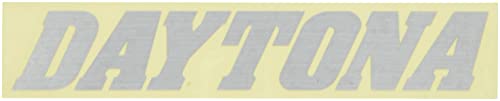 デイトナ バイク ステッカー ブランドロゴ DAYTONA 抜き文字 155×30mm ヘアラインシルバー 21228