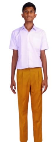 Image of AMBIKA STORES & READYMADES School Uniform - Pant for Boys, Cotton Shorts, Elastic Waist Half Pants, Regular Fit Sports Shorts