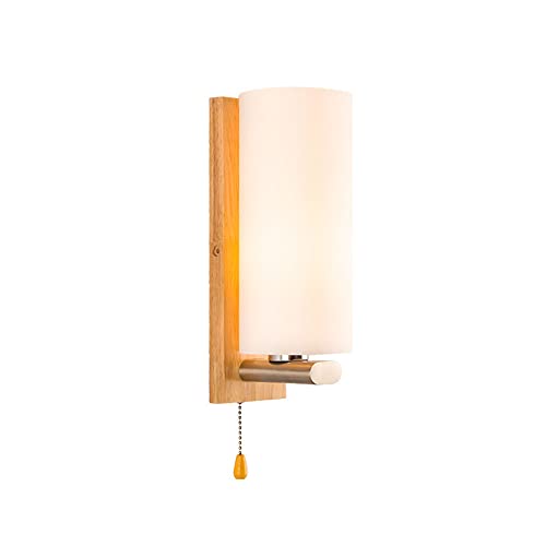 Lámpara de pared de maderaiza E27 para iluminar zonas oscuras 2