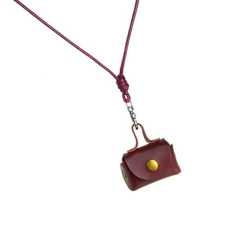 Sturdy Leather Necklace Wallet for Earbud and Coin Storage Practical Designs for Everyday Convenience Use Fashion Necklace