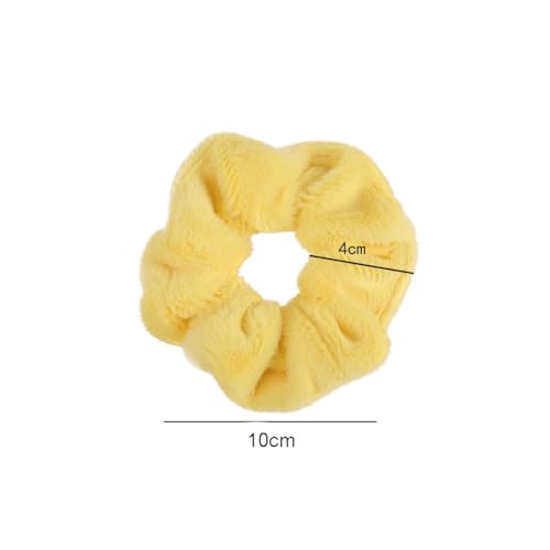 Image of 5 Pcs Large Microfiber Hair Scrunchies, Soft Towel Drying Hair Bands, Thick Fuzzy Ponytail Holders for Women and Girls, Hair Accessories for Wet Hair, Daily Use and Gifting