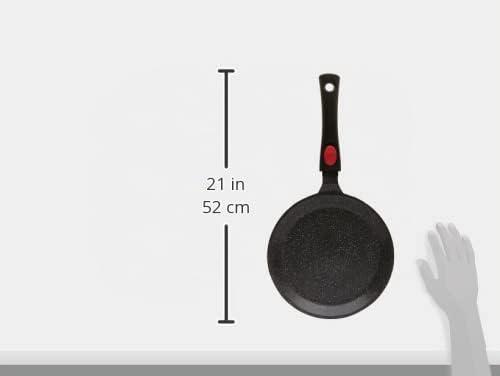 Foto von Kamberg – 0008050 – Crêpepfanne 24 cm – Abnehmbarer Griff – Aluminiumguss – Beschichtung in Steinoptik – Für alle Herdarten, auch Induktion – PFOA‑frei