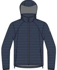 killtec Men's Romano Allover Rain Jacket With Retractable Hood, Packable