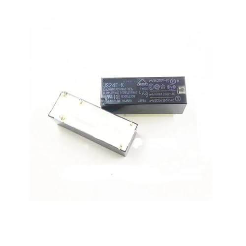 Relé JS24EK 24VDC 10A con 5 pines para proyectos de robótica y reparación de electrodomésticos