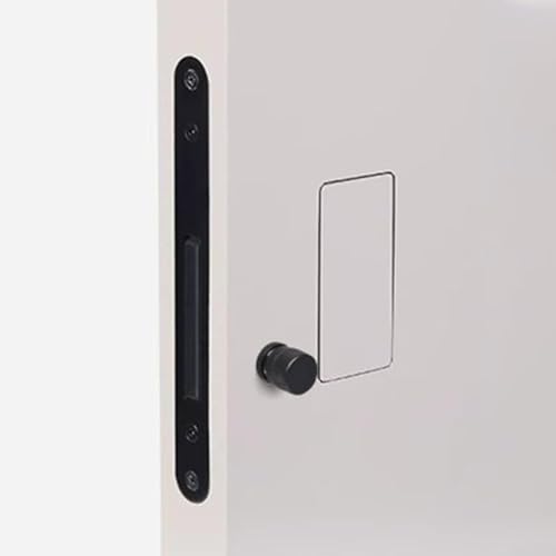 Serrure de porte invisible et silencieuse en alliage pour chambre et salle de bain