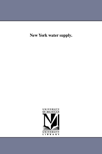New York water supply.
