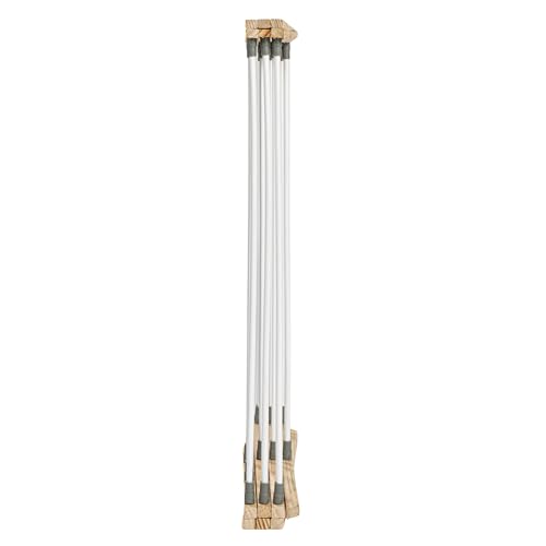 Household Essentials X-Frame Clothes Drying Rack, Stabile Wood Frame with Slanted Feet, Smooth Vinyl Wrapped Rods, 23.8 Feet of Hanging Space, Ready to Assemble, Flat Top, Natural by Household Essentials - Image 6