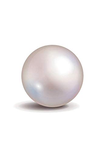 Perle blanche motti de 10,55 carats certifiée pour bijoux homme et femme
