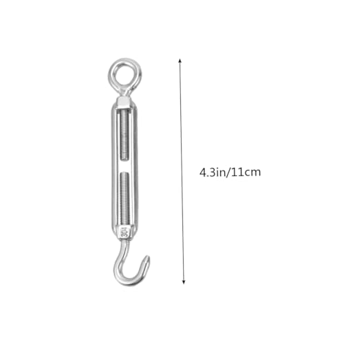 Tensor de cable ajustable tipo Ojal M5 5 Piezas Acero inoxidable miniatura 2