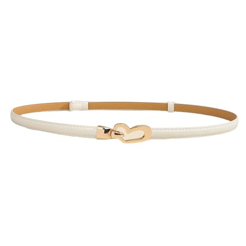 Stylish Women's Belt With Heart Shaped Clasp Detailing Flexible PU Leather Waist Strap For Multiple Outfits Adjustable Waist