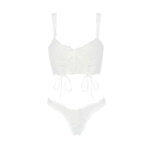 Ensemble deux pièces dentelle patchwork chic pour femmes