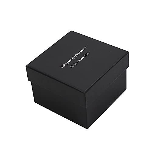 Manoble Men's Striped Necktie Black 2.75 Inches Slim Tie + Gift Box #TOP6