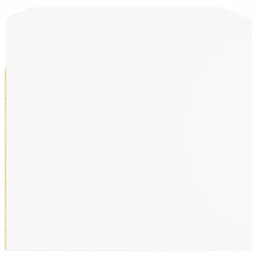 vidaXL Szafki wiszące, 2 szt., szklane drzwi, białe, 68,5x37x35 cm, szafka ścienna, szafki podwieszane, szafka do zawieszenia na ścianie